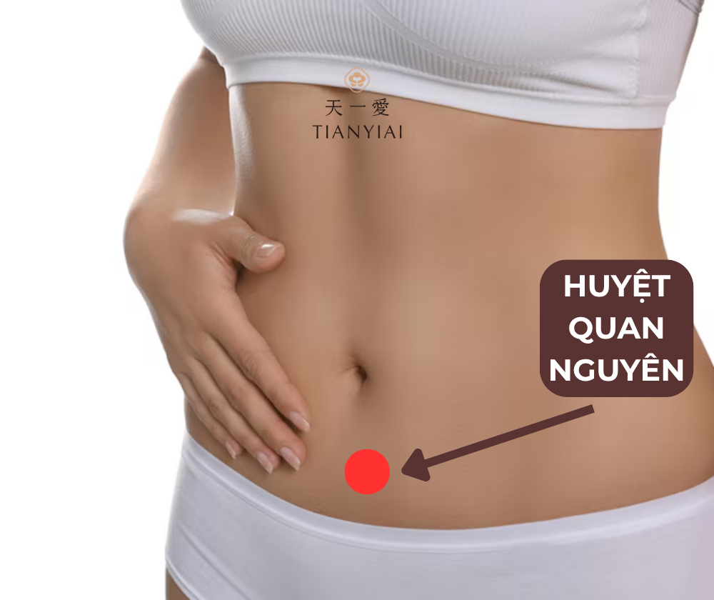 Vị trí huyệt quan nguyên
